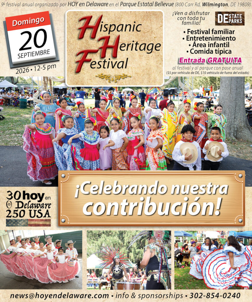 9º Hispanic Heritage Festival en Bellevue State Park por HOY en Delaware (Flyer Oficial)