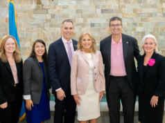 Gov. Meyer joins Dr. Biden and healthcare leaders to recognize Breast Cancer Awareness Month Gov. Meyer, Dr. Biden and other healthcare leaders recognized Breast Cancer Awareness Month. (Photo courtesy Governor Office)