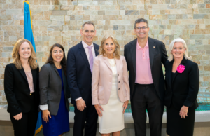 Gov. Meyer joins Dr. Biden and healthcare leaders to recognize Breast Cancer Awareness Month Gov. Meyer, Dr. Biden and other healthcare leaders recognized Breast Cancer Awareness Month. (Photo courtesy Governor Office)