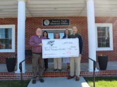 SC Vocational Technical SD accepts $20,000 from PepUp and the Tri Gas Family PHOTO L-R: Jeff Linthicum (PepUp and the Tri Gas Family of Companies), Erin Hollingsworth (PepUp and the Tri Gas Family of Companies), Kelly Whaley (Sussex Tech Adult Education), Summer VanZandt (PepUp and the Tri Gas Family of Companies), Jason Peel (Sussex County Vocational Technical School District Superintendent.